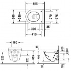 Duravit Starck 3 muszla wisząca 222709 - z WonderGliss 200