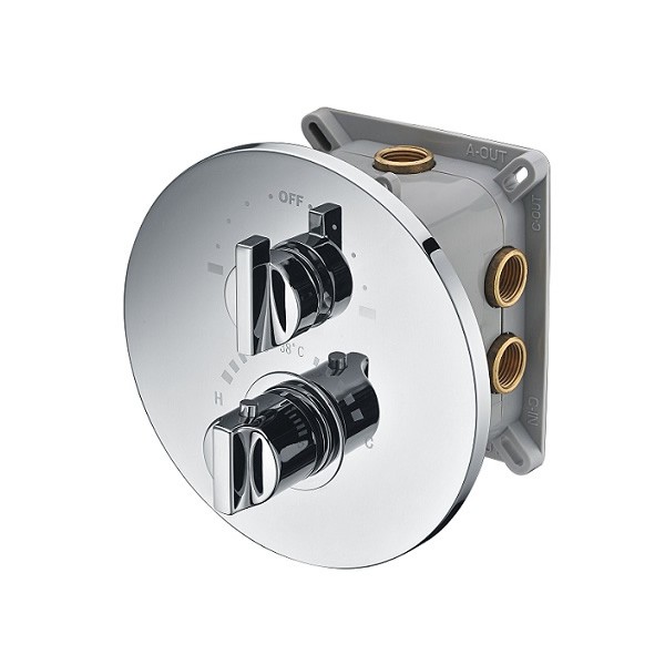 Demm Bateria termostatyczna podtynkowa 2 wyjścia 6773-2