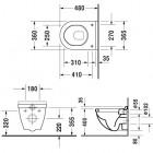 Duravit Starck 3 muszla wisząca Compact 220209 - z WonderGliss 200