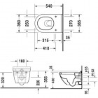 Duravit Starck 3 muszla wisząca 222509 - z WonderGliss 200