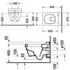 Duravit 2nd floor miska WC wisząca - z WonderGliss 200