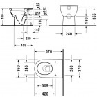 Duravit Darling New miska WC stojąca odpływ poziomy 213909