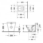 Duravit DuraStyle miska WC stojąca 37x57 cm