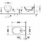 Duravit Architec bidet wiszący