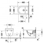 Duravit Starck 3 bidet wiszący Compact 228115