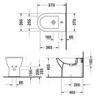 Duravit Darling New bidet stojący 37x57 cm 225010
