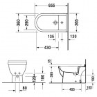Duravit Starck 3 bidet stojący 36 x 65,5 cm