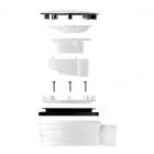 Vicario syfon brodzikowy 90 mm niski chrom