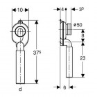 Geberit syfon pisuarowy odpływ poziomy lub pionowy