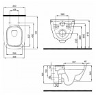 Koło Modo Pure muszla wisząca Rimfree bez powłoki L33123000