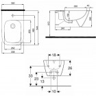 Koło Modo Pure bidet wiszący bez powłoki L35103000