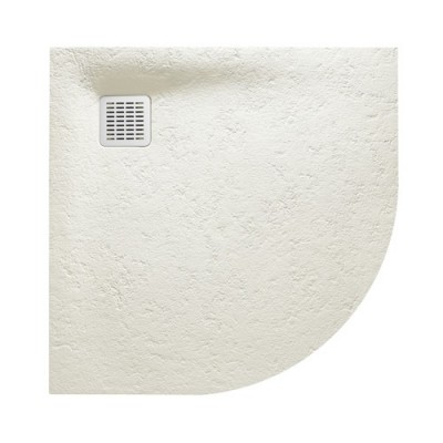 Roca Terran brodzik półokrągły kompozytowy 90x90 cm złamana biel AP10538438401090