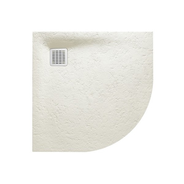 Roca Terran brodzik półokrągły kompozytowy 90x90 cm złamana biel AP10538438401090