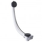 Vicario przelew wannowy z syfonem 55 cm czarny 1001/1151/CZAR