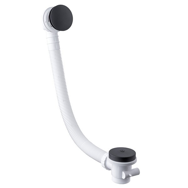 Vicario przelew wannowy klik klak z syfonem 100 cm czarny 1011/100/CZAR