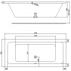 Koło Modo wanna prostokątna 180x80 cm