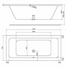 Koło Modo wanna prostokątna 170x75 cm