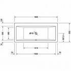 Duravit Vero wanna prostokątna 180x80 cm