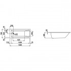 Laufen Pro wanna prostokątna 160x70 cm
