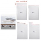 Novellini Custom brodzik prostokątny 120x80 cm z możliwością docinania czarny