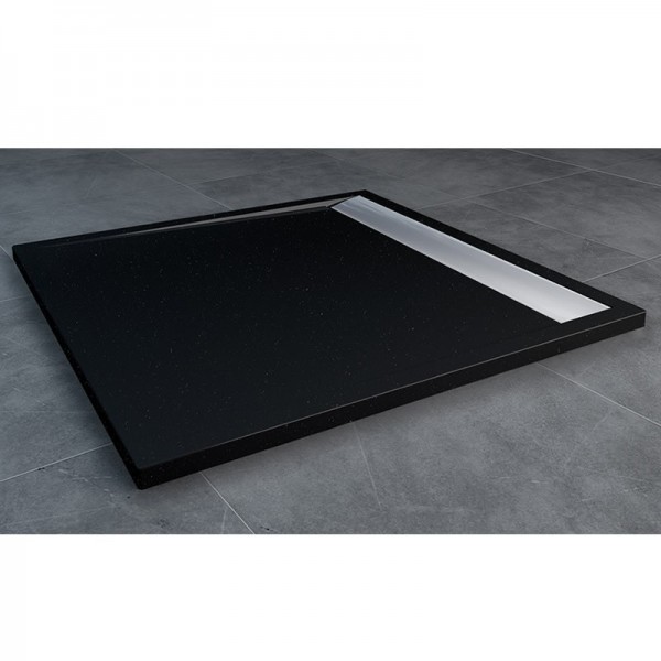 Sanswiss Ila brodzik kwadratowy 100x100 cm czarny granit WIQ10050154