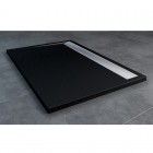 Sanswiss Ila brodzik prostokątny 90x110 cm czarny granit WIA9011050154