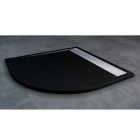 Sanswiss Ila brodzik półokrągły 100x100 cm czarny granit WIR5510050154