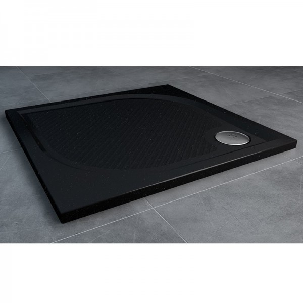 Sanswiss Marblemate brodzik kwadratowy 90x90 cm czarny granit WMQ0900154