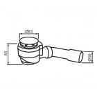 Vicario syfon brodzikowy 50 mm czarny