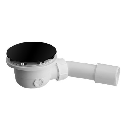 Vicario syfon brodzikowy 90 mm czarny mat