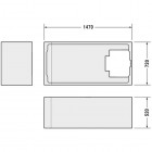 Duravit D-Code nośnik styropianowy do wanny 700095