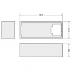 Duravit D-Code nośnik styropianowy do wanny 700098