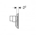 Geberit Sigma 40 przycisk spłukujący do WC z odciągiem szkło czarne 115600SJ1