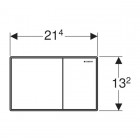 Geberit Sigma 60 przycisk spłukujący szkło czarne 115640SJ1