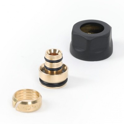 Terma adapter na alu-pex 3/4 czarny mat