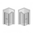 Sanswiss Solino kabina kwadratowa 100x100 cm czarna SOL2