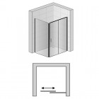 Sanswiss Top Line S kabina prostokątna 140x90 cm prawa czarna