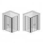 Sanswiss Top Line S drzwi do wnęki rozsuwane 120 cm czarne