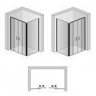 Sanswiss Top Line S kabina prostokątna 160x90 cm czarna