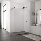 Sanswiss Easy ścianka wolnostojąca WALK IN 80 cm czarna