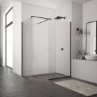 Sanswiss Easy kabina prostokatna WALK IN 100x80 cm czarna