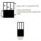 Sanswiss Easy ścianka wolnostojąca WALK IN 90 cm czarna Loft Attic