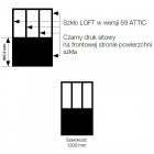 Sanswiss Easy ścianka wolnostojąca WALK IN 120 cm czarna Loft Attic