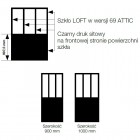 Sanswiss Easy kabina prostokatna WALK IN 100x90 cm czarna Loft Attic