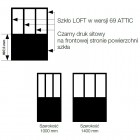 Sanswiss Easy kabina prostokatna WALK IN 140x100 cm czarna Loft Attic