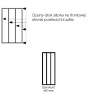 Sanswiss Easy ścianka wolnostojąca WALK IN 80 cm czarna Loft Industrie