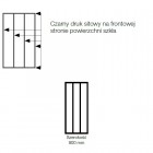 Sanswiss Easy ścianka wolnostojąca WALK IN 90 cm czarna Loft Industrie