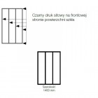 Sanswiss Easy ścianka wolnostojąca WALK IN 140 cm czarna Loft Industrie