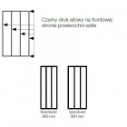 Sanswiss Easy kabina prostokatna WALK IN 90x80 cm czarna Loft Industrie