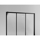 Sanswiss Easy kabina prostokatna WALK IN 100x80 cm czarna Loft Industrie
